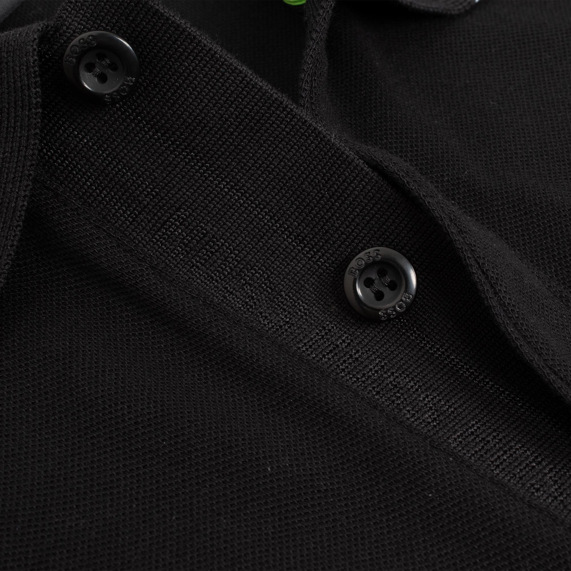 Boss Paule 4 Mens Polo Shirt Black